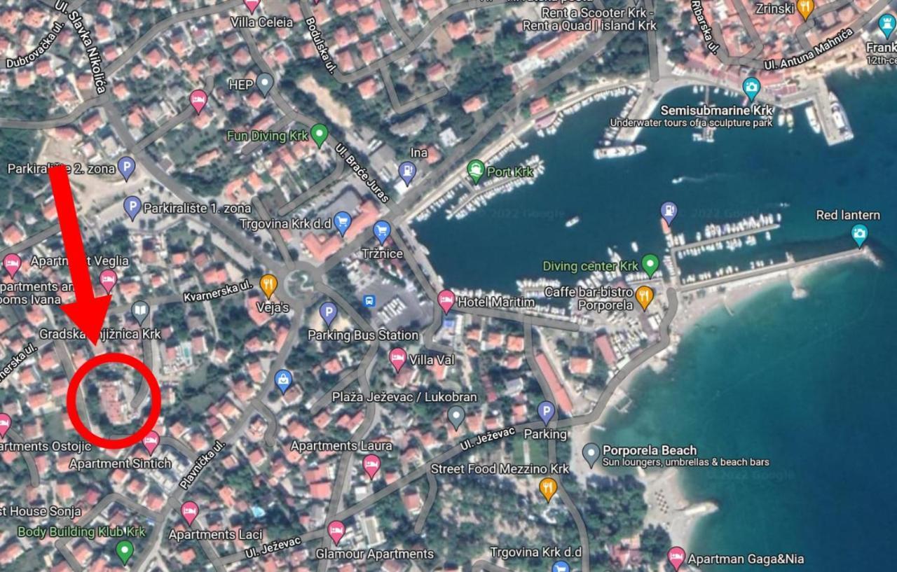 Apartment Tin Krk Town Bagian luar foto
